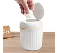 Petite Poubelle - Poubelle De Bureau En PP De 135 G Avec Couvercle | Poubellede Table - Type Poussoir Pour Petit Bureau, Café | Тable Tŕash Can - Organisateur De Table D'étude De Salon