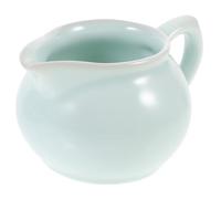 Petite Saucière en Céramique Verte, Bec Verseur Spécial, Usage Crème | Beurre Chaud et Crème, Facile à Ranger Nettoyer, Service de Table Compact