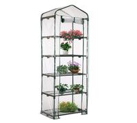 Petite Serre à 3/4/5 Niveaux, Housse de Serre en PVC renforcé, Housse de Rechange imperméable et Transparente pour Jardin extérieur