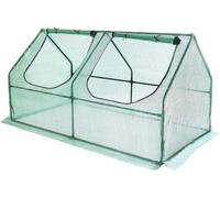 Petite serre en plastique PE 180 x 90 x 90 cm - Vert uni