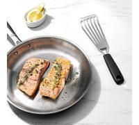 Petite spatule en acier inoxydable de 30 cm pour le poisson et les crêpes