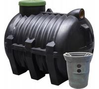 Petite station d'épuration 3000L kit complet | fosse septique | panier filtrant | réservoir PE | DN160