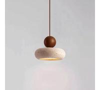 Petite Suspension en travertin Jaune, éclairage de Chevet Suspendu, Lustre, Salle à Manger, Bar, Cuisine, îlot de Plafond, plafonniers LED Vintage, 3000 K - Lumières Chaudes(A,15cm)
