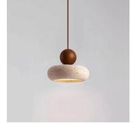 Petite Suspension en travertin Jaune, Style Wabi-Sabi, éclairage de Chevet Suspendu, Lustre, plafonniers LED Vintage, 3000 K