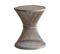 Petite table basse, table d'appoint rétro en forme de sablier, table d'appoint ronde pour salon, chambre à coucher, petits espaces, table de cocktail de ferme, intérieur et extérieur
