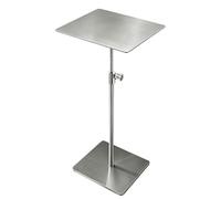 Petite table d'appoint de bistro Table d'appoint de canapé loisirs pour 2-4 personnes Tables de bar à manger réglables en hauteur pour restaurant café pub commercial Acier inoxydable(A,Top 35cm)