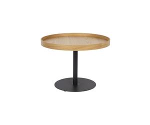 Petite table d'appoint en bois brun Yuri