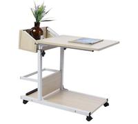 Petite table d'appoint mobile Wit à hauteur réglable avec espace de rangement