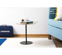 Petite table d'appoint ronde en bois Xylème