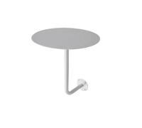 Petite Table Ronde Murale for Café, Magasin De Thé Au Lait | Cabine d'angle, comptoir de bistro peu encombrant, installation murale de bar à desserts(35X45CM white iron)