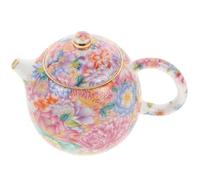 Petite Théière en Céramique 250ml Ronde, Usage Maison Bureau | Facile à Nettoyer, Portable et Sûre, Style Créatif Délicat, Coloris Simple pour Infusion Quotidienne