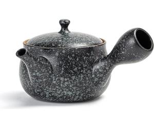 Petite théière en céramique avec filtre à thé pour thé en vrac Noir