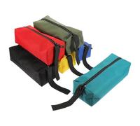 Petite Trousse à Outils 6 Pièces Multifonction | Dragonne, Fermeture Zippée, Organiseur Portable, pour Électricien et Charpentier, Noir Bleu Rouge Jaune Vert Bleu Foncé