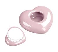 Petite urne funéraire HSYWSH Urne pour Animaux de Compagnie, Urne en Forme de Coeur, Urne Souvenir, Urne en céramique, Belle Urne funéraire Souvenir pour Animal de Compagnie ou Humain (Rose)
