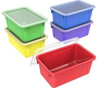 Petites boîtes de rangement 122 x 78 x 51 cm, différentes couleurs, lot de 5