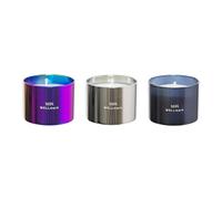 petites bougies à brûler métallique Wellmark (x3) Multicolore 6x4,5 cm