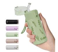 Petites bouteilles d'eau de 150 ml avec paille, mini bouteille d'eau avec design ouvert à une main, couvercle de verrouillage anti-fuite pour boissons chaudes et froides, petite bouteille d'eau de