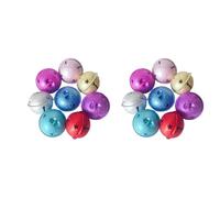Petites Cloches Étoilées, Pendentif Suspendu à Cinq Pointes | Découpe Creuse, Format Portable, Idée Présent Festive, pour Costume et Porte-clés, Accessoire Bricolage Couleur Aléatoire