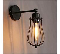 PETITES ECREVISSES Applique Murale Industrielle, Lampe Murale Vintage Plafonnier E27 Intérieur Rotative 180° Abat-Jour en Métal Éclairage pour Salon Couloir Chambre (A-1pcs)