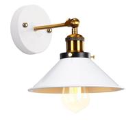 PETITES ECREVISSES Applique Murale Moderne Design Lampe Murale Industrielles en Métal Spots muraux Intérieur Ajustable Luminaire Interieur pour Chambre Salon,22cm (Blanc-A-1 pcs)