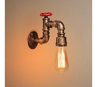 PETITES ECREVISSES Vintage Applique murale E27 en Tuyau d'Eau Industriel Métal 60 W Plafonnier Luminaire Rétro Applique Intérieure Décoration pour Salon Chambre,Bronze