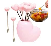 Petites fourchettes pour apéritifs - Couverts en acier inoxydable - Lot de 10 brochettes réutilisables en acier inoxydable - Ustensiles de cuisine pour salade, dessert, apéritifs, cocktails
