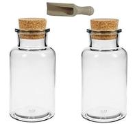 Petits Articles ménagers : Lot de 8 x Pots à épices/boîtes., Verre, Transparent, 300 ML
