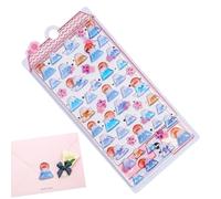 Petits autocollants - En relief 3D - Décoration mignonne - Petits autocollants animaux 3D pour scrapbooking - Pour bagages, notebook, enveloppes, lunettes, tablette, planificateur, tasse d'eau