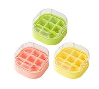 Petits Bacs À Glaçons | Bac À Glaçons Avec 9 Compartiments Et Couvercle | Forme À Cubes De Gelée Carrés À Démoulage Facile Et Empilable, Gadgets De Cuisine Pour Boissons Cocktails Au Whisky