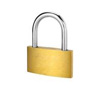 Petits cadenas à clé identiques, avec 3 clés | Cadenas en laiton massif, anse standard pour casier(Short,50mm)