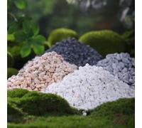 Petits galets décoratifs pour remplir les vases et jardinières, pierres de fleurs de pluie en jaune, blanc, gris, noir, sable de table de paysage miniature, pierre de fond d'aquarium pour l'aménagemen