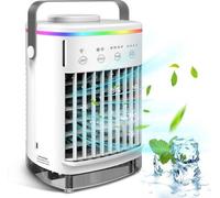 Petits humidificateurs portables avec éclairage LED et réservoir d'eau - Idéaux pour les petites pièces - Blanc
