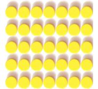 Petits marqueurs magnétiques ronds pour tableau blanc, 40 pièces, aimants puissants, jaunes, pour tableau blanc et tableau d'affichage