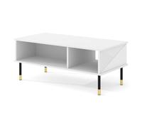 Petits-meubles Table Basse Woody 110 cm - Blanc Mat | Bim Furniture - ref. 5903769741793 - 5903769741793 - Beige - Materiaux mixtes