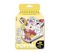 Petits mondes: 50 stickers repositionnables à colorier