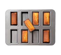 Petits moules à pour la cuisson - Moule Financier | Petit moule à, moule à brownie | Plateau rectangulaire à 8 cavités divisées pour viande, muffins, brownies, cupcakes, cheesecake