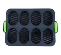 Petits pains Moule à pain Baguette Plaque de cuisson Antiadhésive Moule à cake en Silicone 8 Unités pour une Cuisson Parfaite