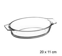 5five Mini plats ovales en verre - Lot de 6 20 cm transparents