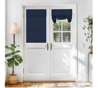 Petits rideaux pour porte-fenêtre - 66 x 102 cm, rideaux occultants et thermiques isolants - rideaux étroits parfaits pour les port