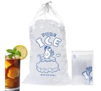 Petits Sacs à Glace, Sacs De Stockage De Glace Réutilisables Avec Cordon Coulissant Pour Congélateur, Poches Organisation Cubes Congélation Portable pour Restaurant Fêtes Noël Mariages Anniversaire Ba
