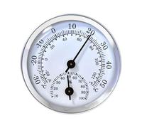 Petits thermomètres hygromètres faciles à lire avec cadre en métal, mesure de la température et de l ' humidité pour divers environnements, bureaux à domicile