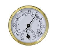 Petits thermomètres hygromètres faciles à lire avec cadre en métal, mesure de la température et de l ' humidité pour divers environnements, bureaux à domicile
