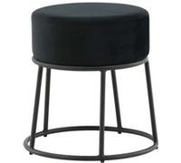 Paris prix Pouf rond velours - Noir