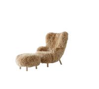 Petra VB3 Fauteuil en Peau de Mouton Miel 50/chêne Huilé In TD1 Bouffée