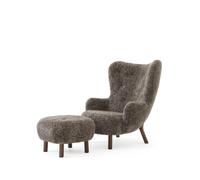 Petra VB3 Fauteuil Peau de Mouton Sahara/ Noyer In TD1 Bouffée