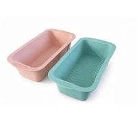 PetriStor Lot de 2 moules en silicone antiadhésifs pour pain et gâteau - Grand plateau rectangulaire (25 x 13,2 x 7 cm) pour pâtisserie - Moule à toast - Compatible avec le four et la friteuse à air