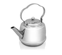 Petromax Théière pour différents types de cuisinières et feux ouverts - Fond multicouche pour une eau bouillante rapide - Acier inoxydable - 3 l