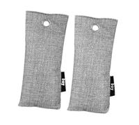 PETSOLA 2 Pièces Sac Purificateur d'air Désodorisants Chaussures Absorbeur Odeurs Sac Bambou Textile Compact Adapté pour Salle de Bain Cuisine Bureau, 2 Sachets 50g