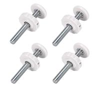 PETSOLA 4 Pièces Tiges Filetées Vis de Fixation Boulons de Remplacement et Accessoires de Visserie En Acier pour Performance Fiable Approprié pour et B, Blanc