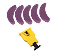 PETSOLA Affûteur de Dents de Tronçonneuse avec Pierres, Affûteur de Lames de Tronçonneuse Portable Universel pour Jardin et Pelouse, Sac à Bulles